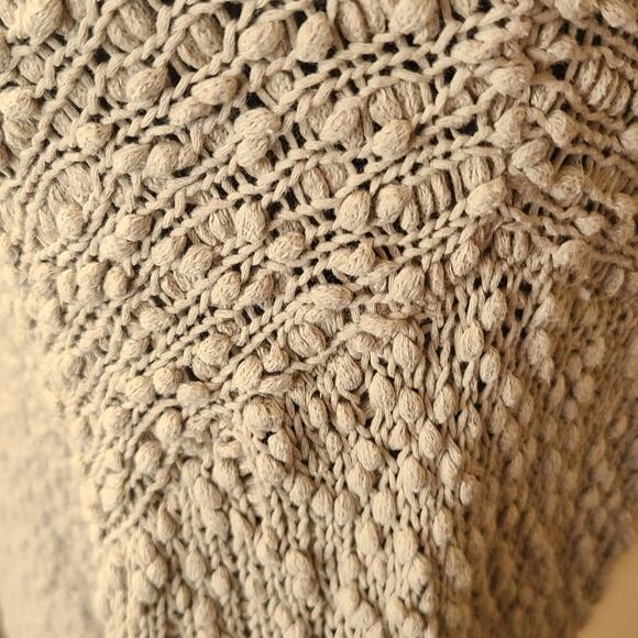 Lane Bryant cotton loose weave popcorn knit sweater 14/16 - Picture 4 of 12